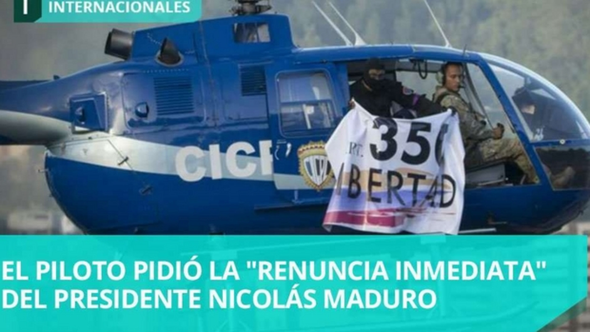 Venezuela nel caos, granate dall'elicottero sui palazzi del potere
