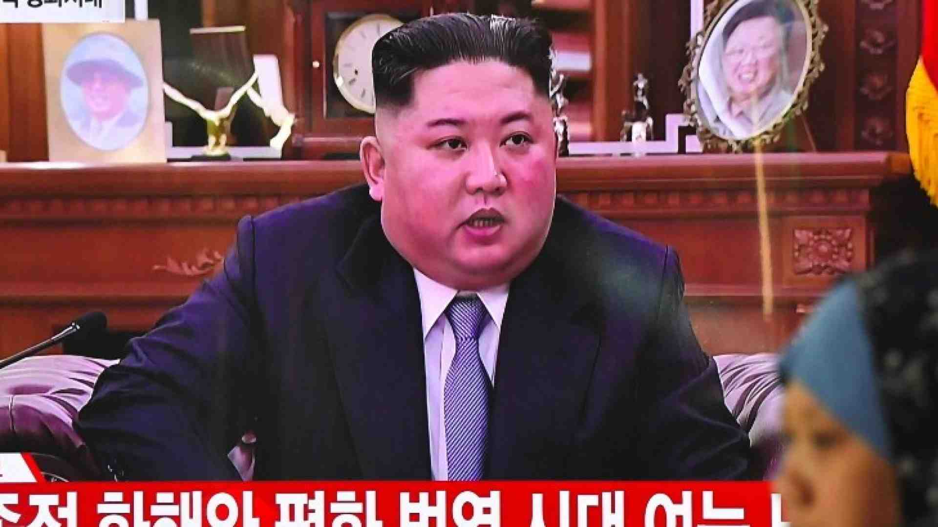 Il messaggio di Kim Jong-un nel discorso di Capodanno (foto LaPresse)