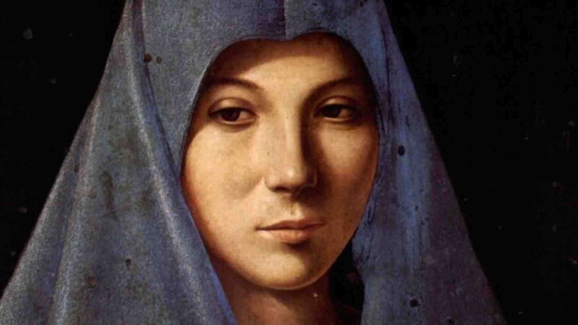 L'Annunciata di Palermo è un dipinto a olio su tavola (45x34,5 cm) di Antonello da Messina, realizzato intorno al 1475 e conservato a palazzo Abatellis a Palermo (dett.)