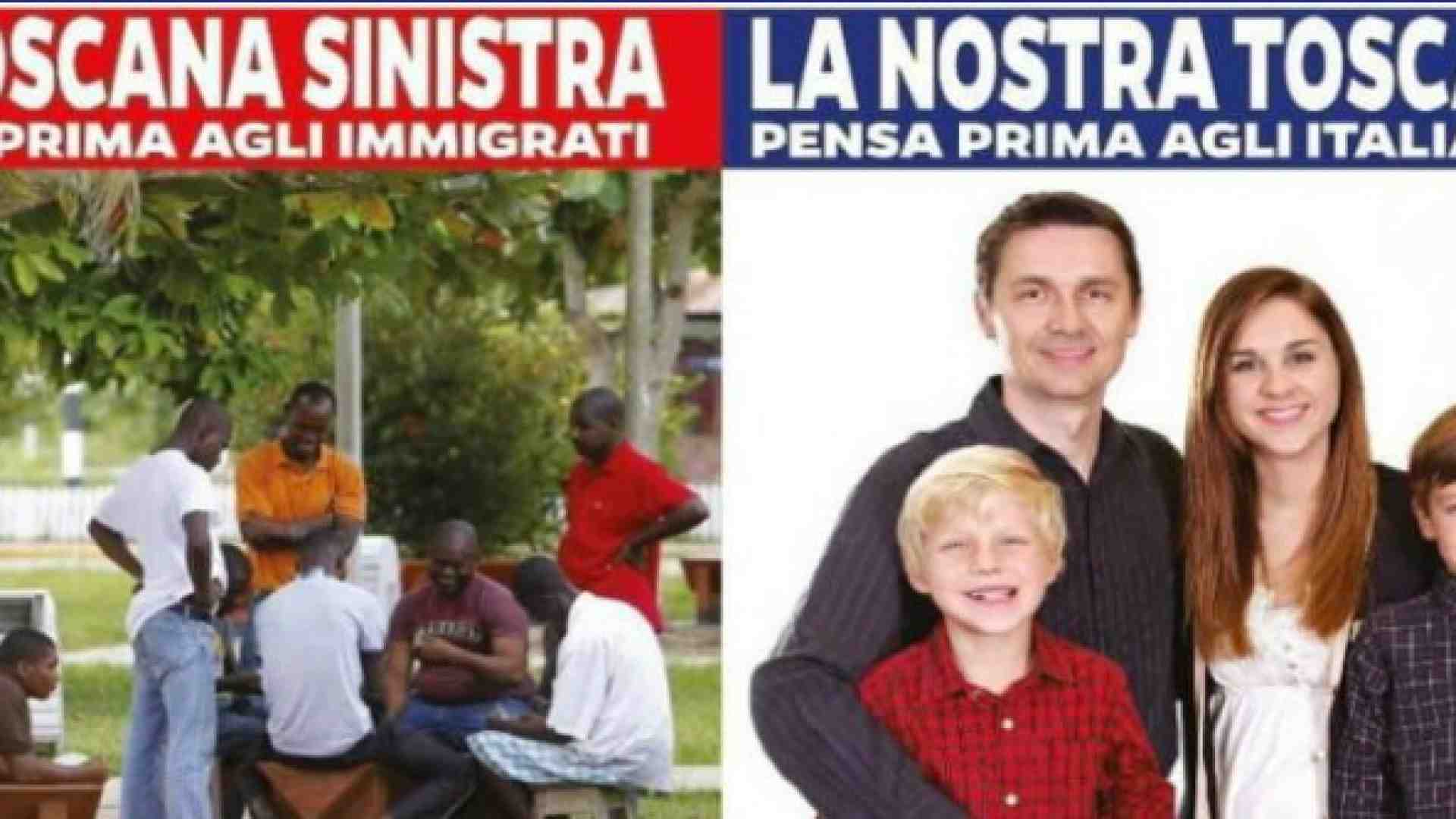 La pubblicità della Lega toscana