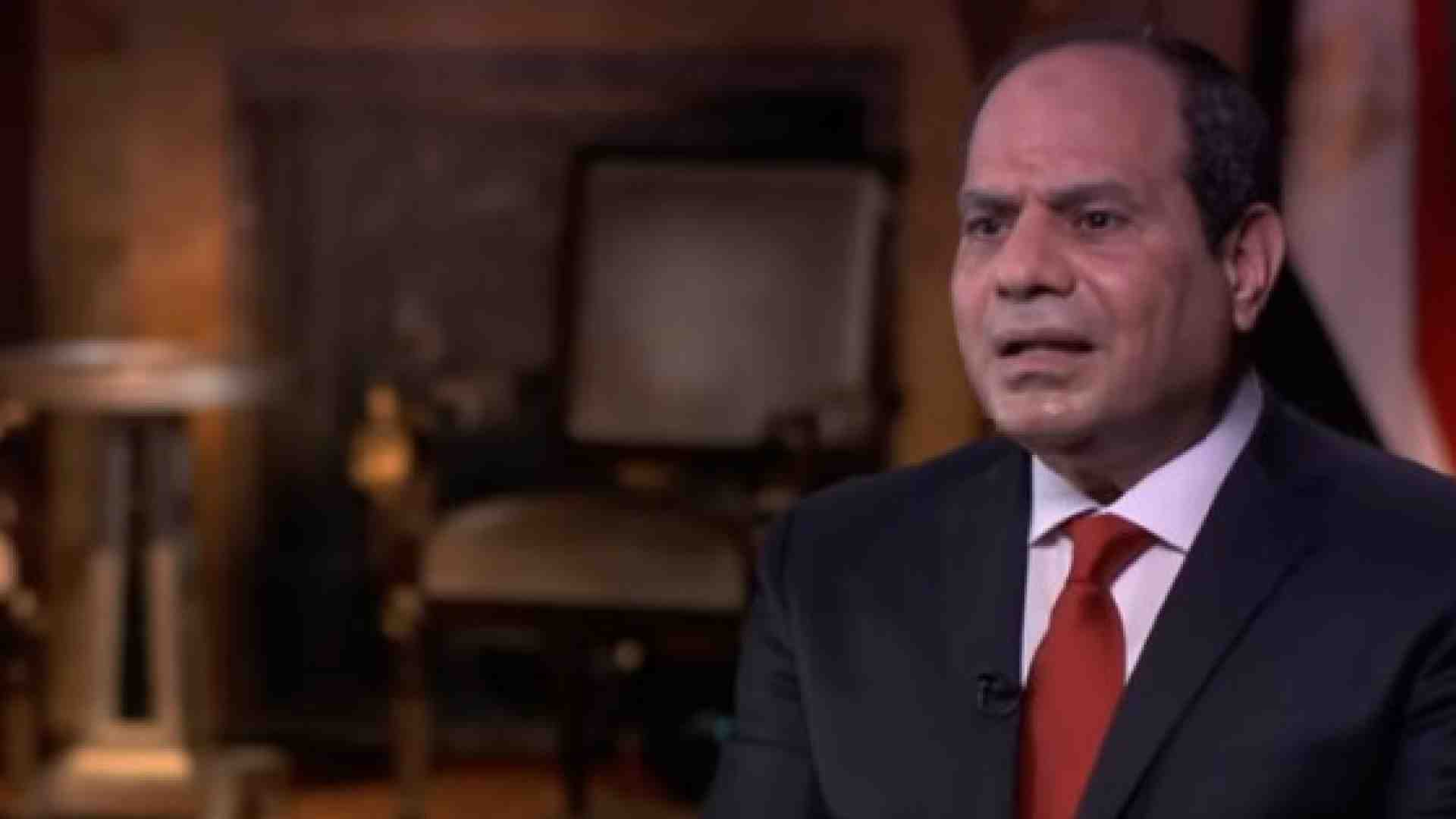 Se al Sisi suda in diretta tv
