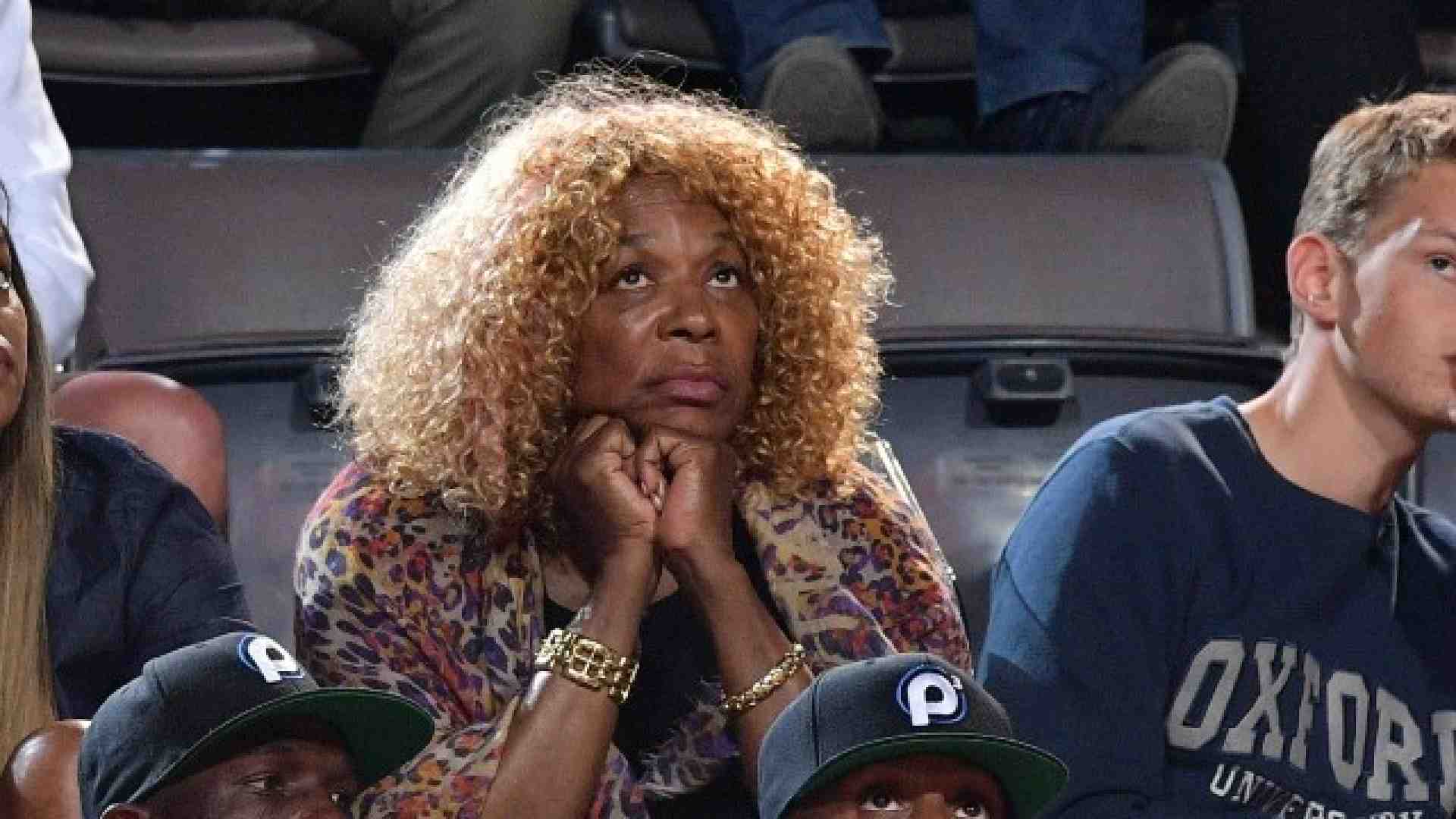 Al centro Oracene Williams, madre di Serena Williams (foto LaPresse)