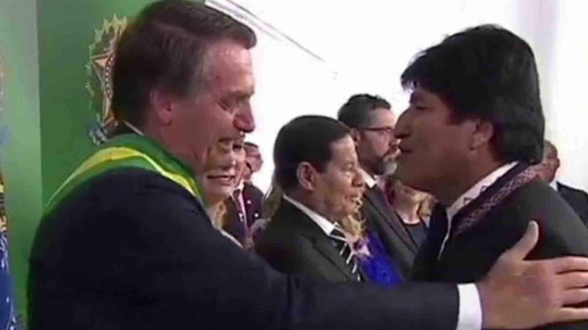 Evo Morales e Jair Bolsonaro