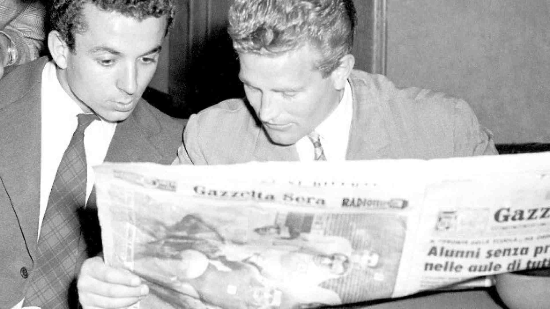 Magnini, Pivatelli e Boniperti per la coppa internazionale vinta dei nostri avversari per 4-0 (Foto LaPresse)