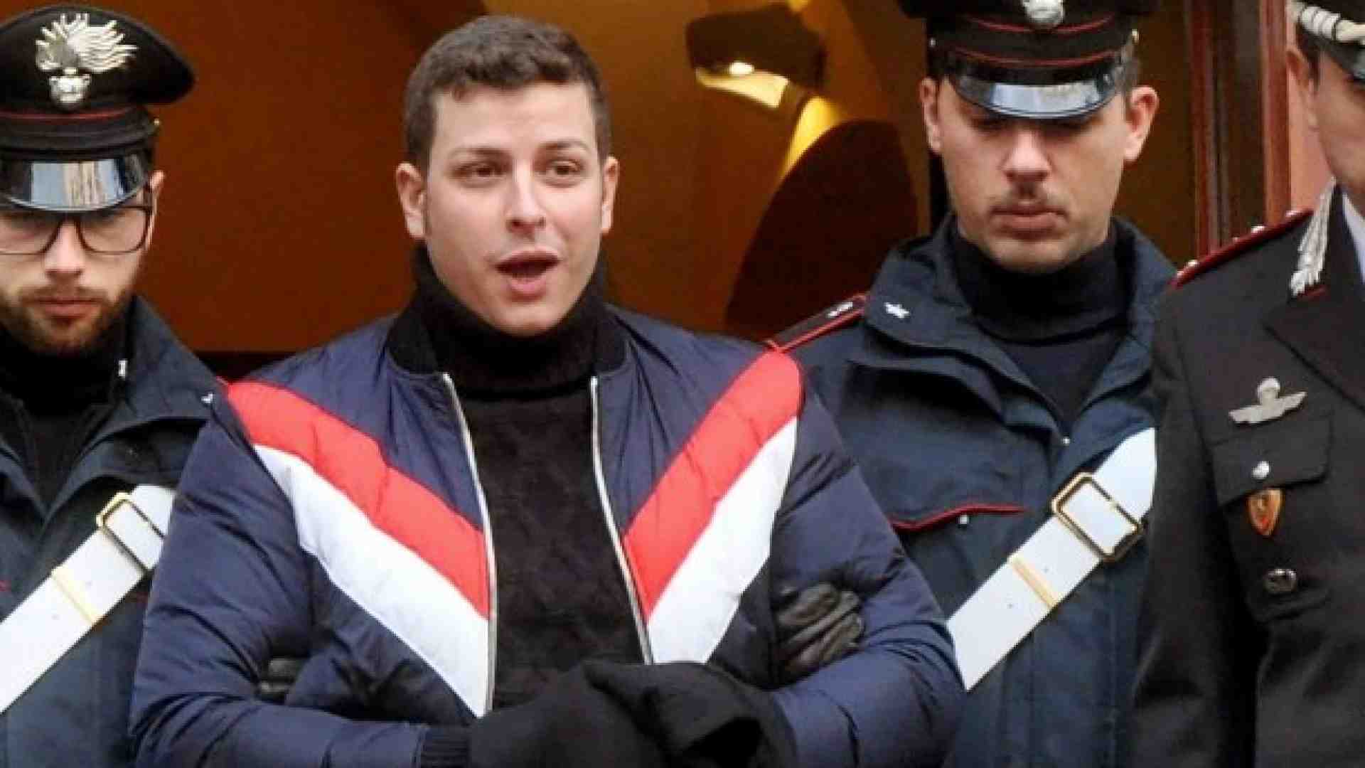 L'arresto di Leandro Greco, nipote di Michele Greco (foto LaPresse)