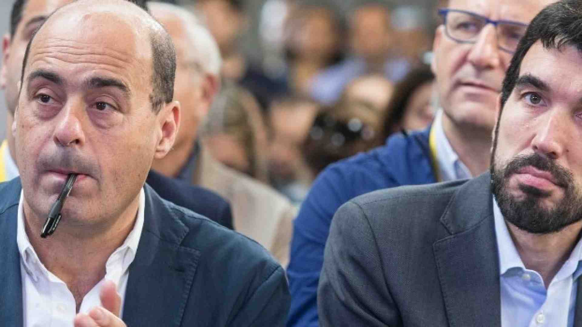 I due favoriti alla segretaria del Pd: Nicola Zingaretti e Maurizio Martina (Foto LaPresse)