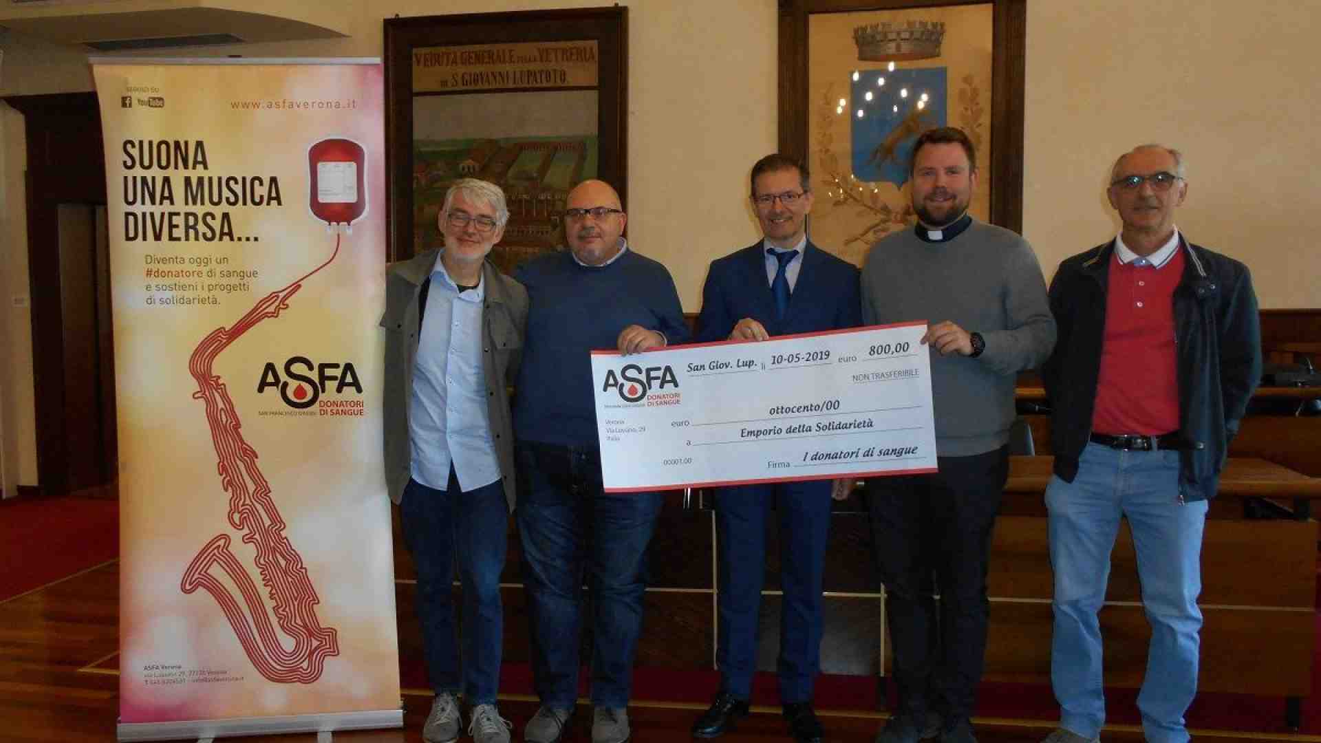 Il buon cuore dell'Asfa sostiene l'Emporio della solidarietà