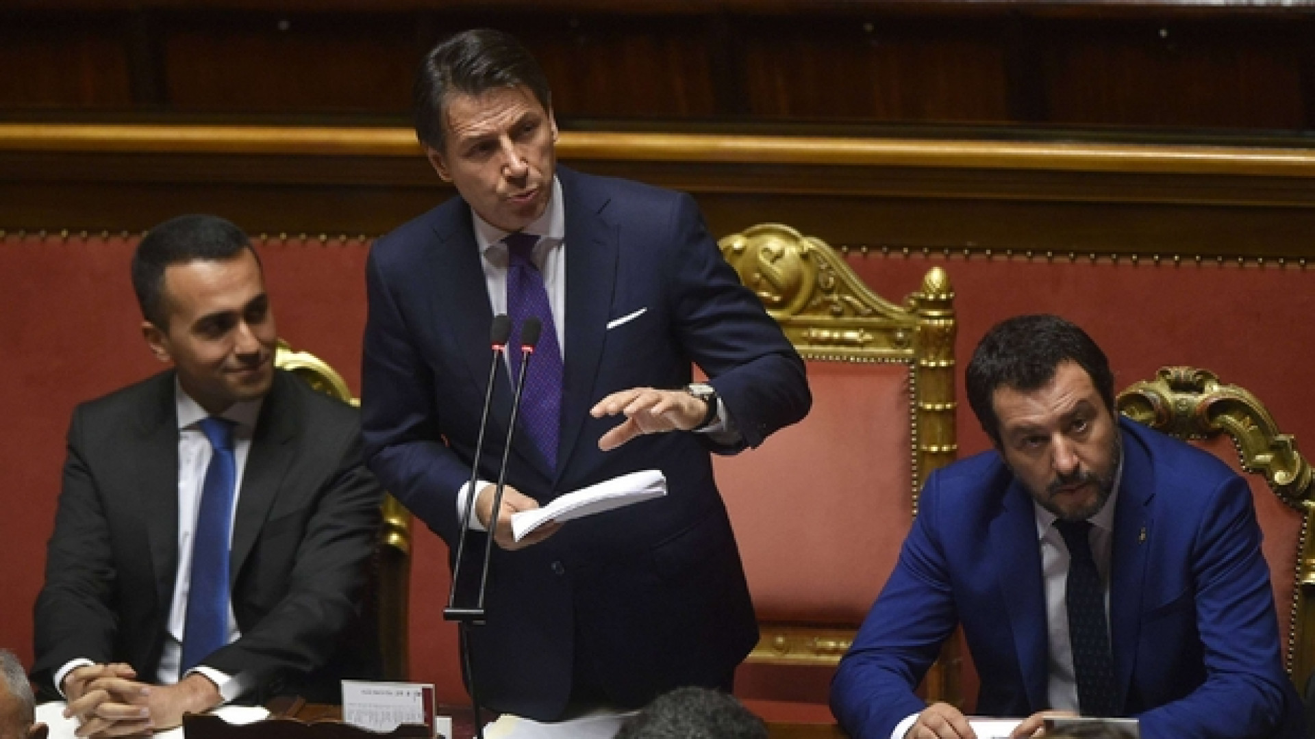 Mozione di sfiducia della Lega. Di Maio: prima taglio parlamentari