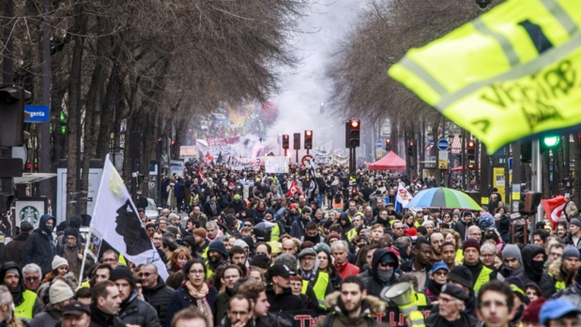 Ansa | Lo sciopero in Parigi