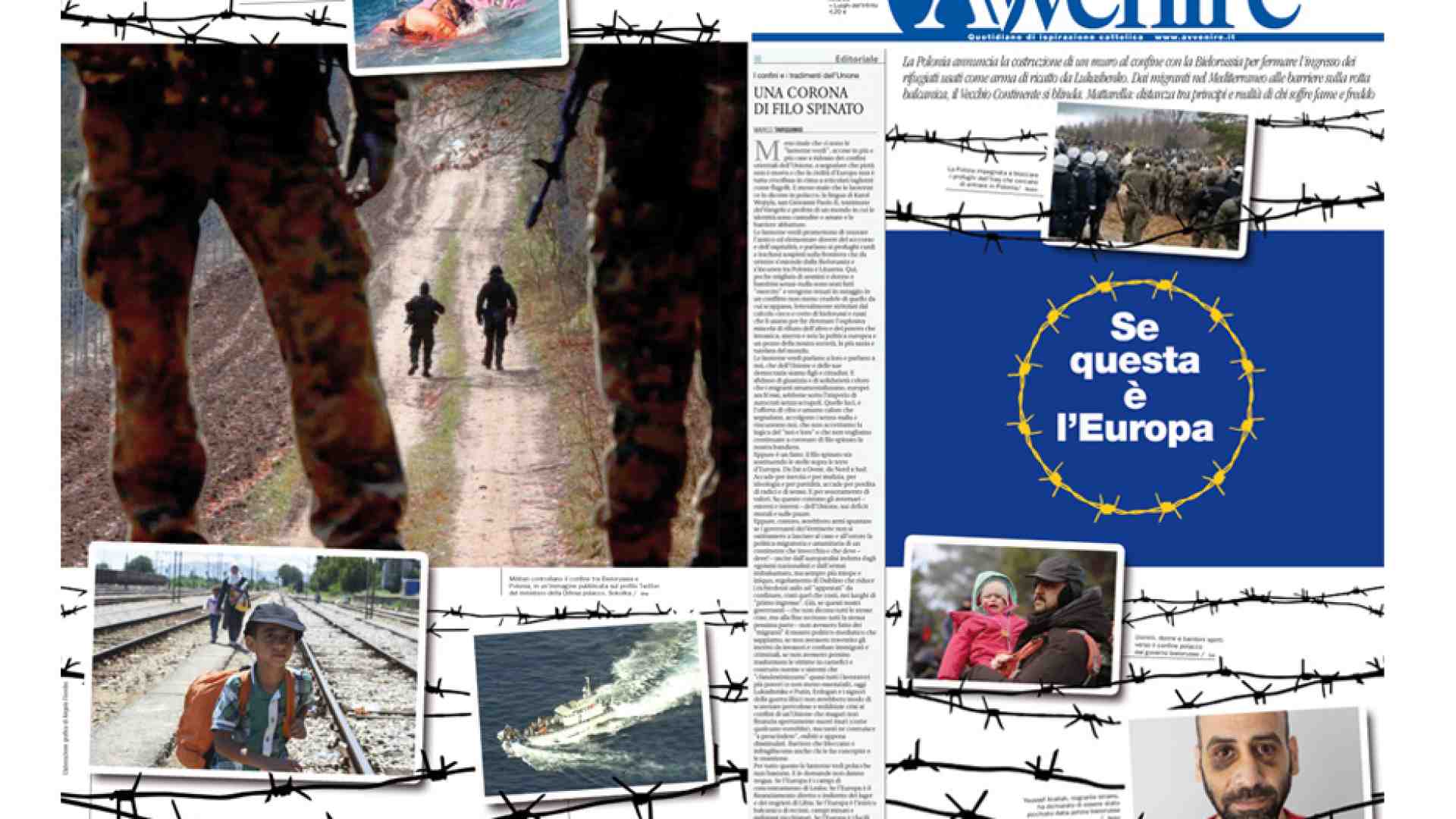 I migranti e i muri d'Europa: oggi in edicola uno speciale di Avvenire