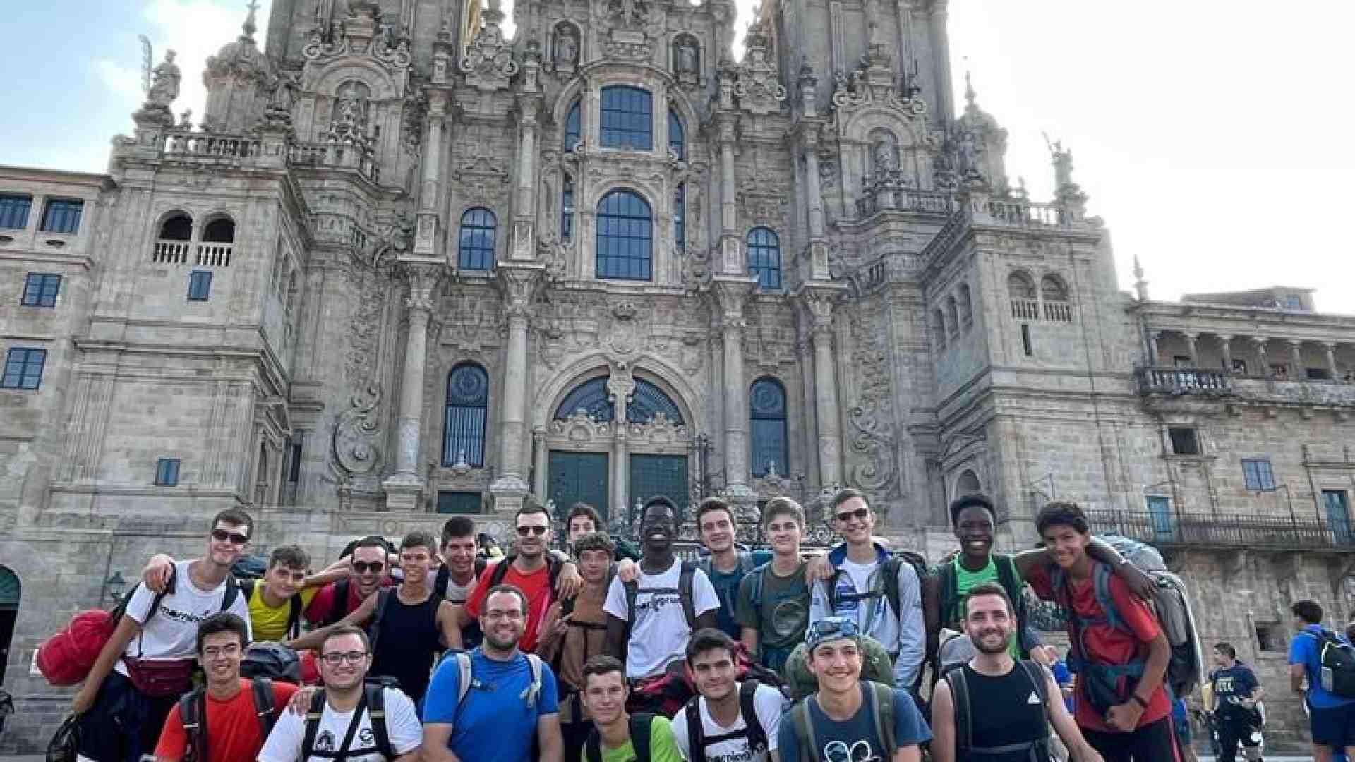 Gli adolescenti del Seminario Minore sul Cammino di Santiago