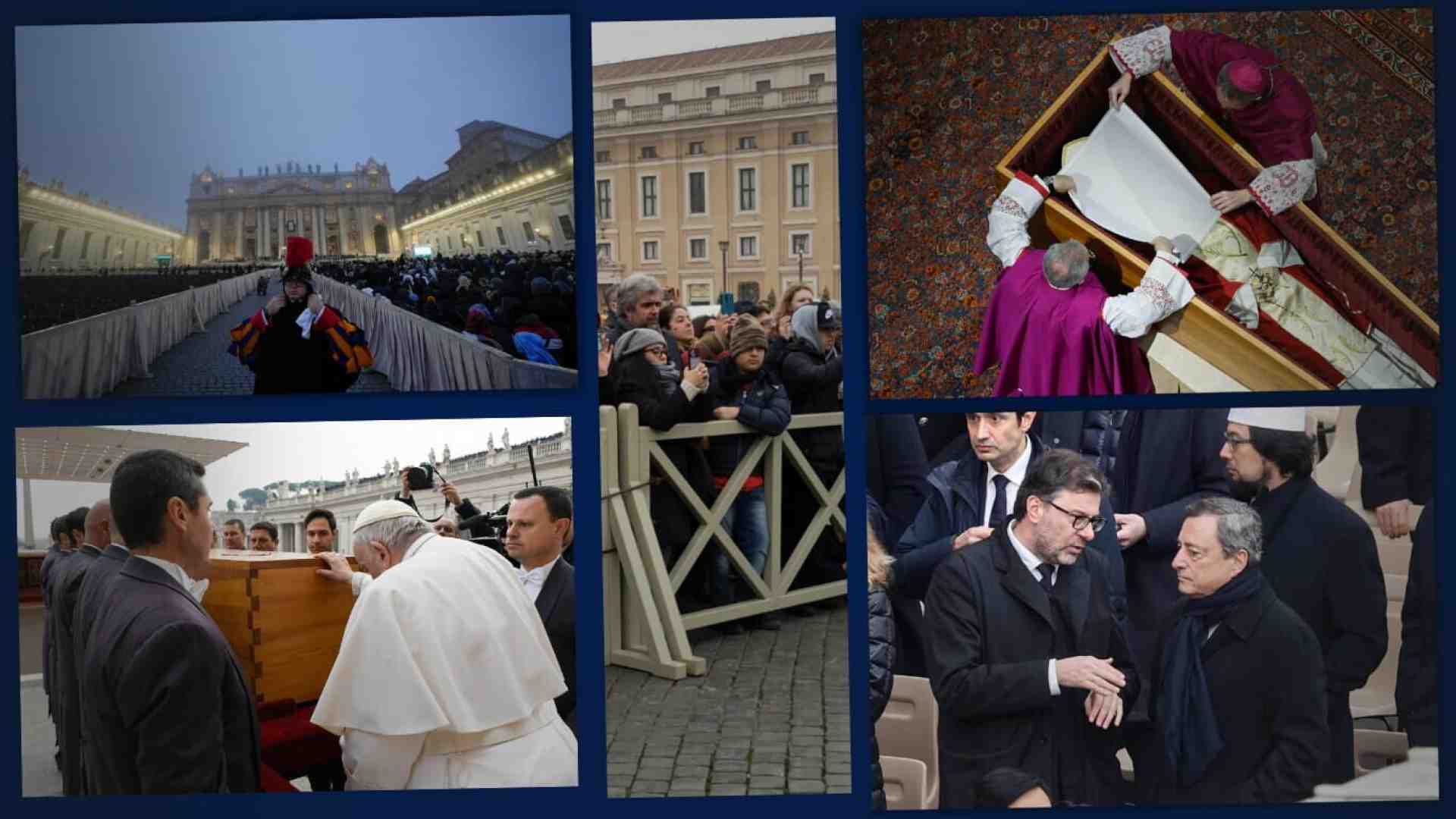 L'addio a Benedetto XVI: un racconto per immagini