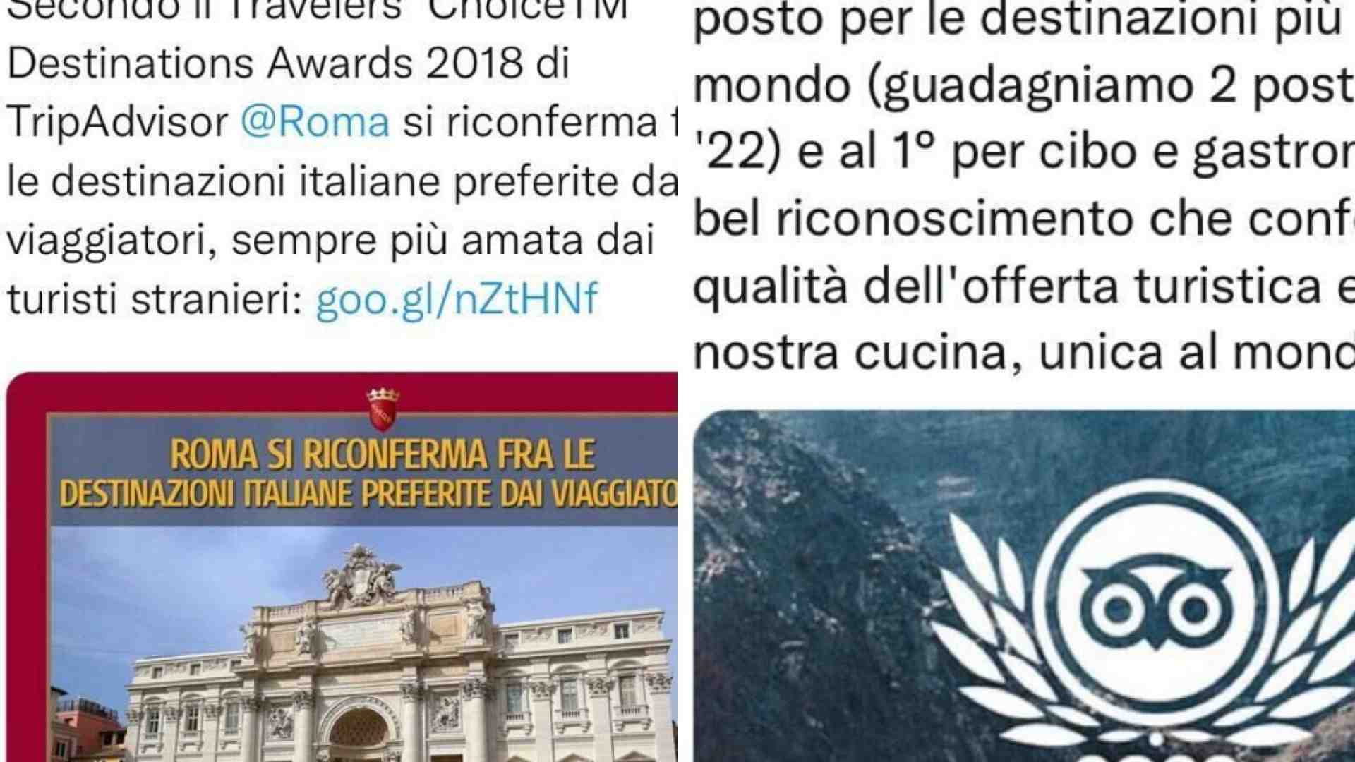 Da Raggi a Gualtieri. L'attrazione fatale dei sindaci della capitale per TripAdvisor
