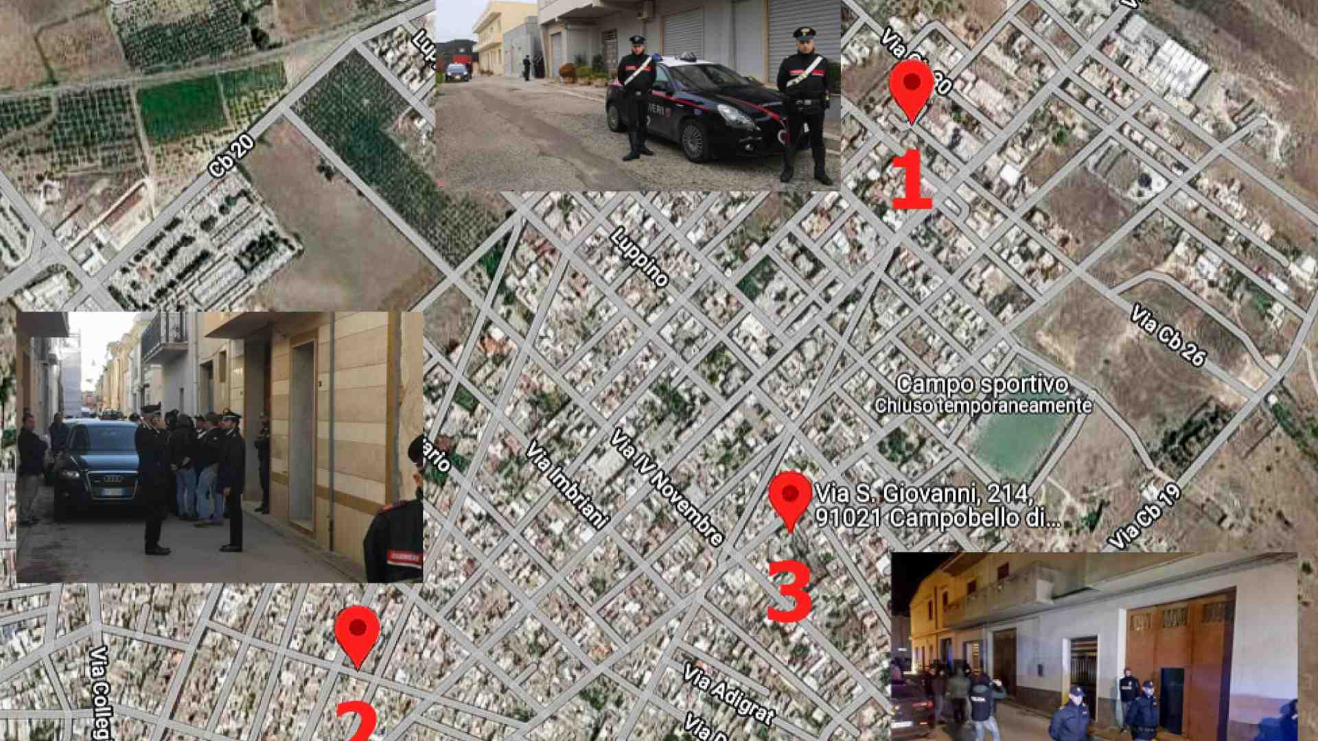 I covi e la rete del boss Messina Denaro: Ros e Dda setacciano Campobello e Castelvetrano