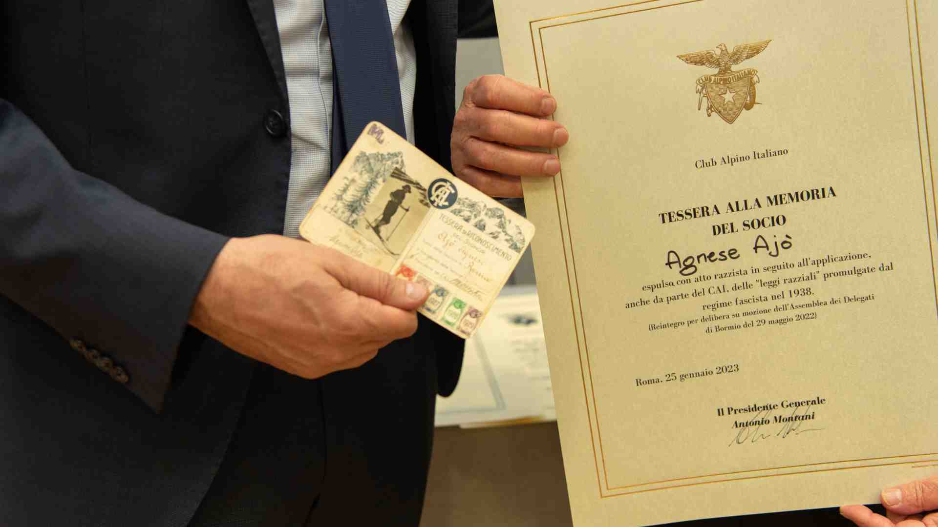 Il Cai riammette i soci ebrei espulsi con le leggi razziali