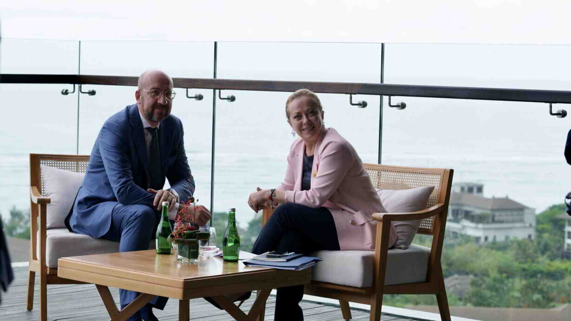 Michel a Roma da Meloni in vista del Consiglio europeo