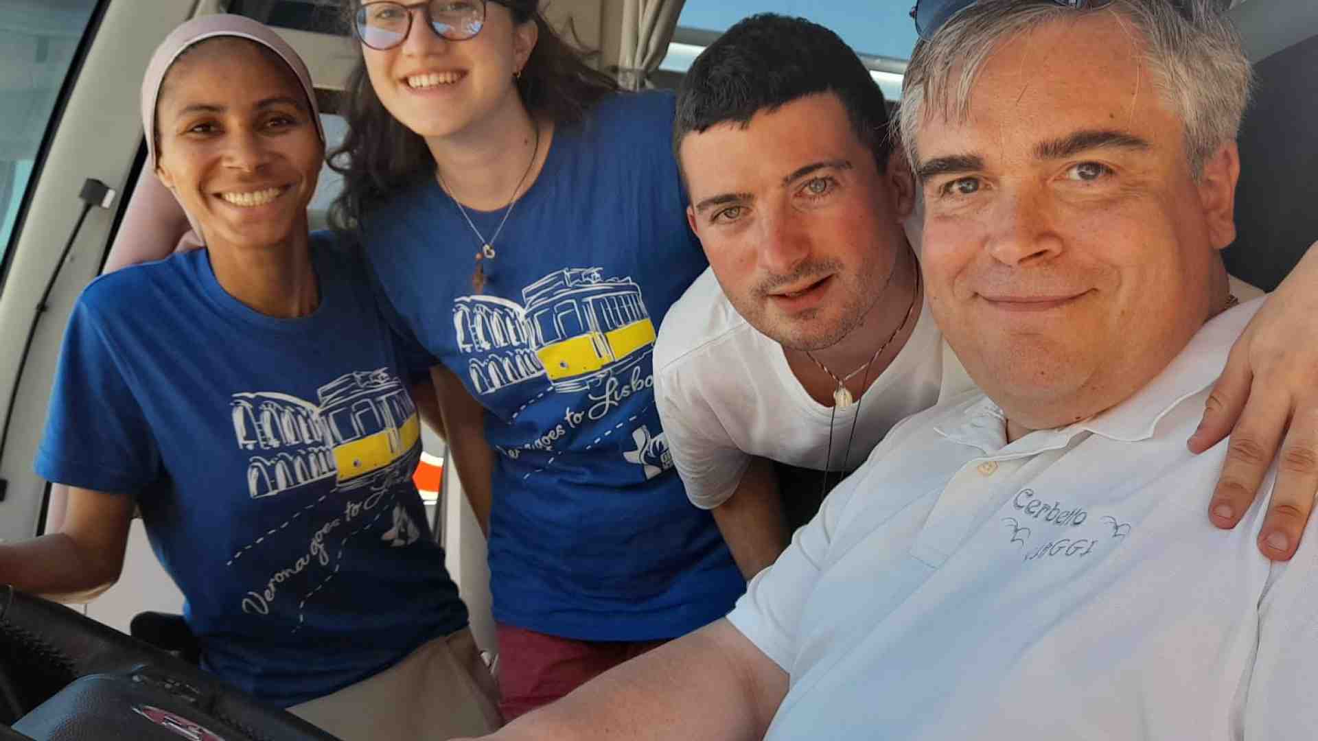 Mons. Cristiano Falchetto: un prete al volante alla Gmg di Lisbona