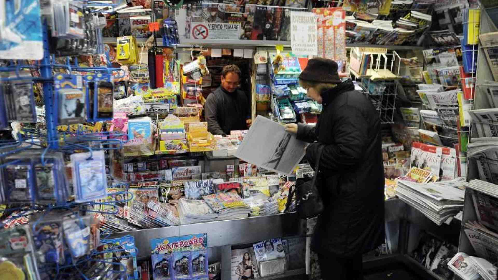 Chiuse in quattro anni 2.700 edicole: una perdita secca superiore al 16%