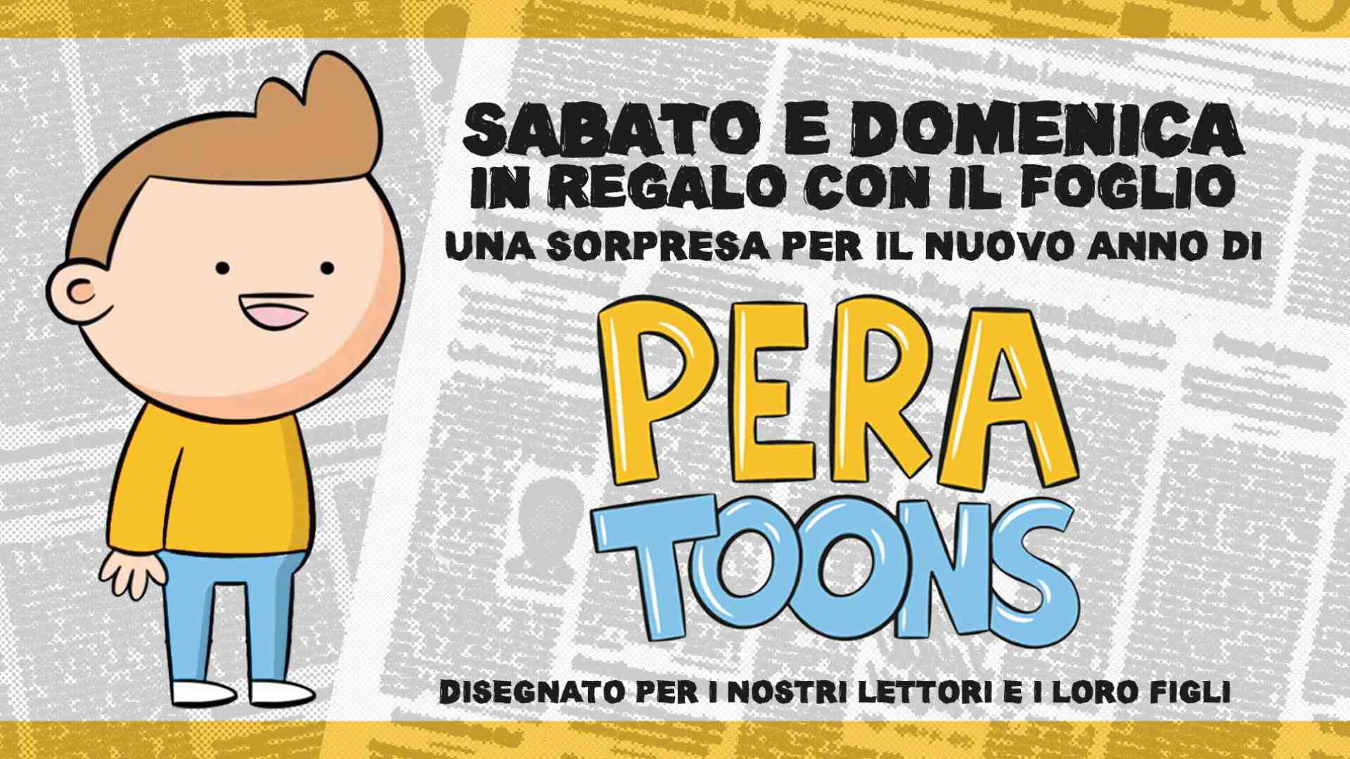 Una sorpresa di Pera Toons in regalo con il Foglio