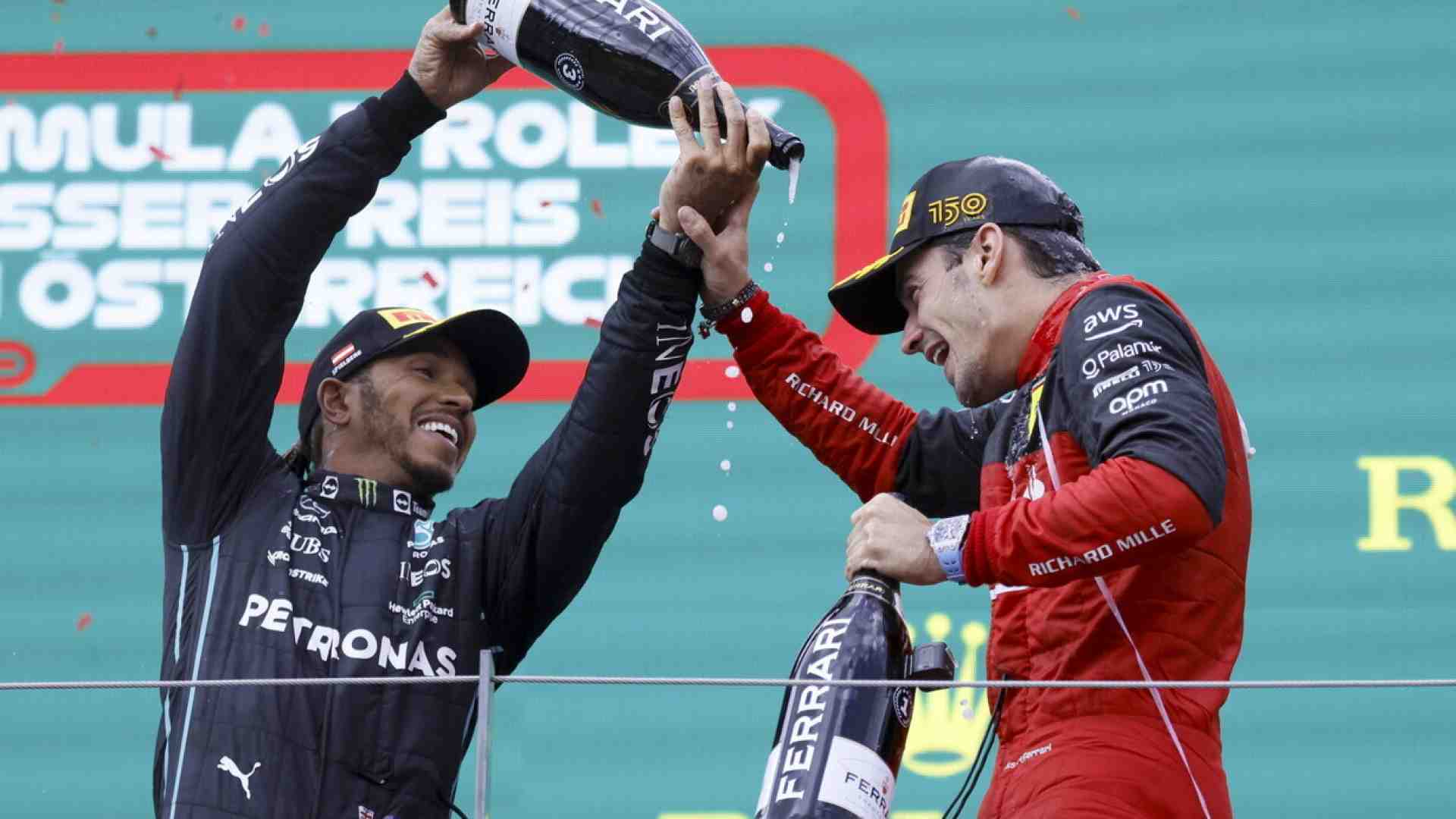 Hamilton e Leclerc in Ferrari, la coppia più bella del mondo