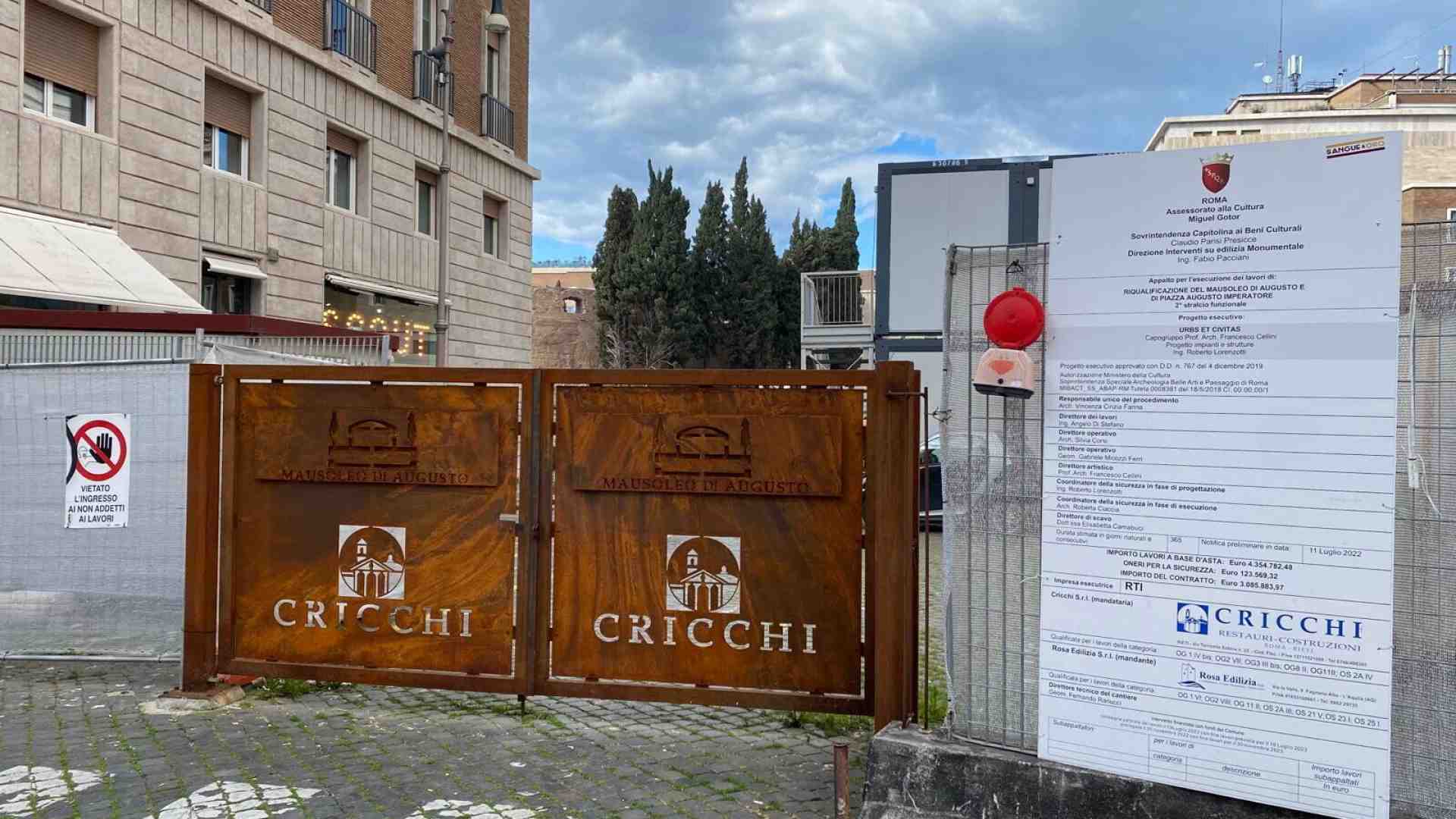 Il misterioso cantiere del mausoleo di Augusto