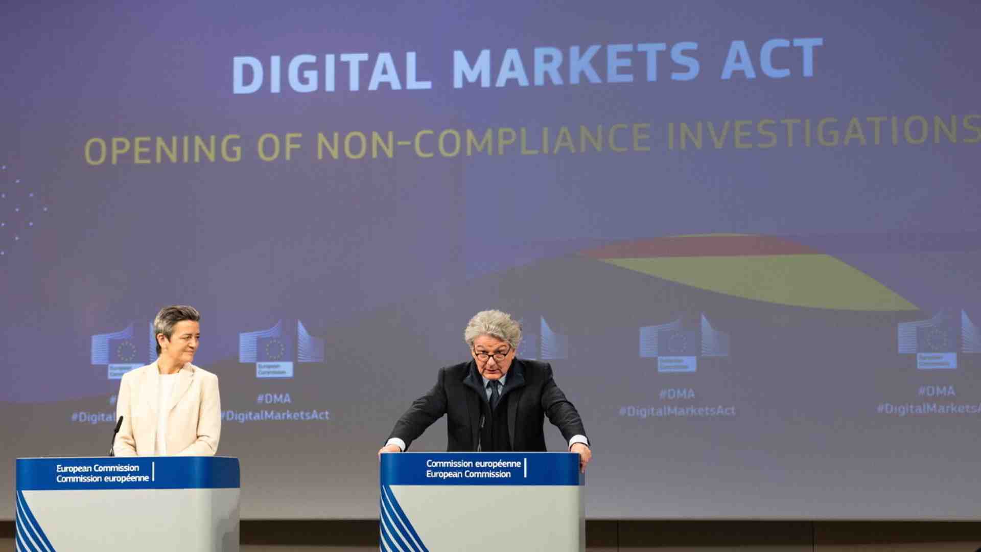 La Commissione Ue indaga su Apple, Google e Meta: avrebbero violato il Digital markets act