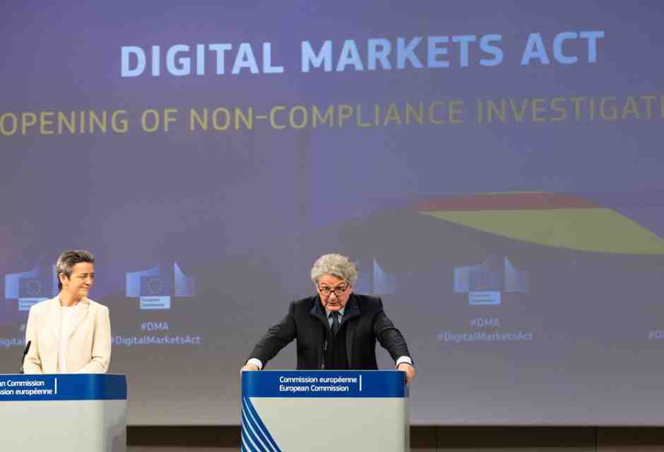 La Commissione Ue indaga su Apple, Google e Meta: avrebbero violato il Digital markets act