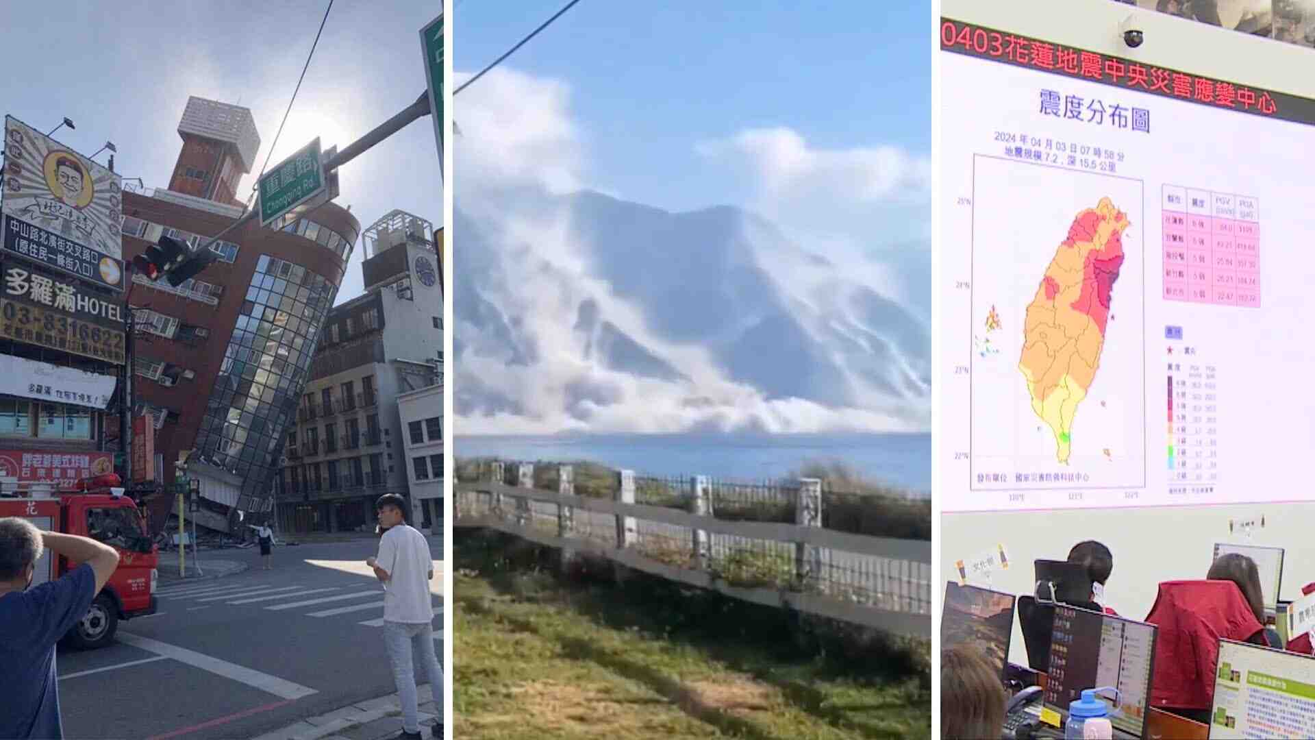 Taiwan è stata colpita dal più grande terremoto degli ultimi 25 anni