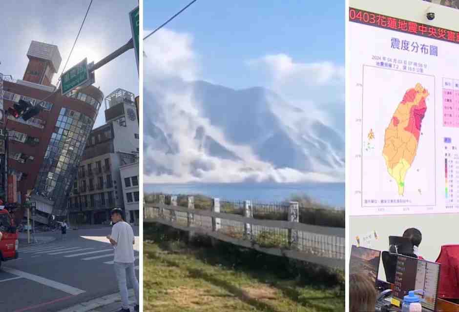 Taiwan è stata colpita dal più grande terremoto degli ultimi 25 anni