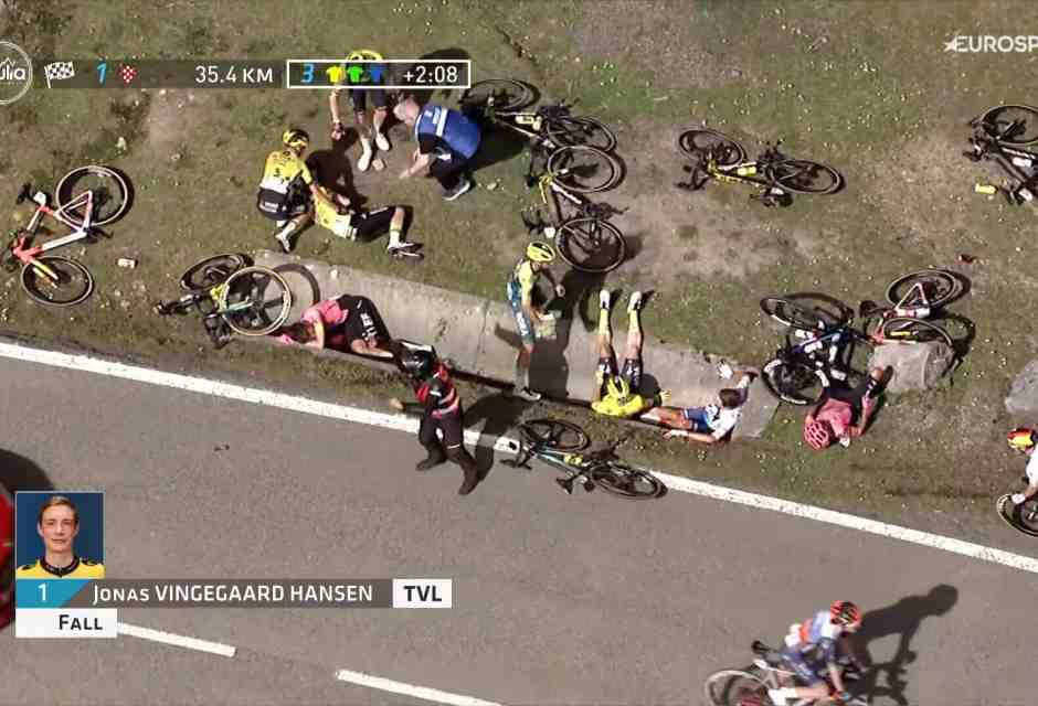 Quello che ci dice in tema di sicurezza dei ciclisti la caduta al Giro dei Paesi Baschi