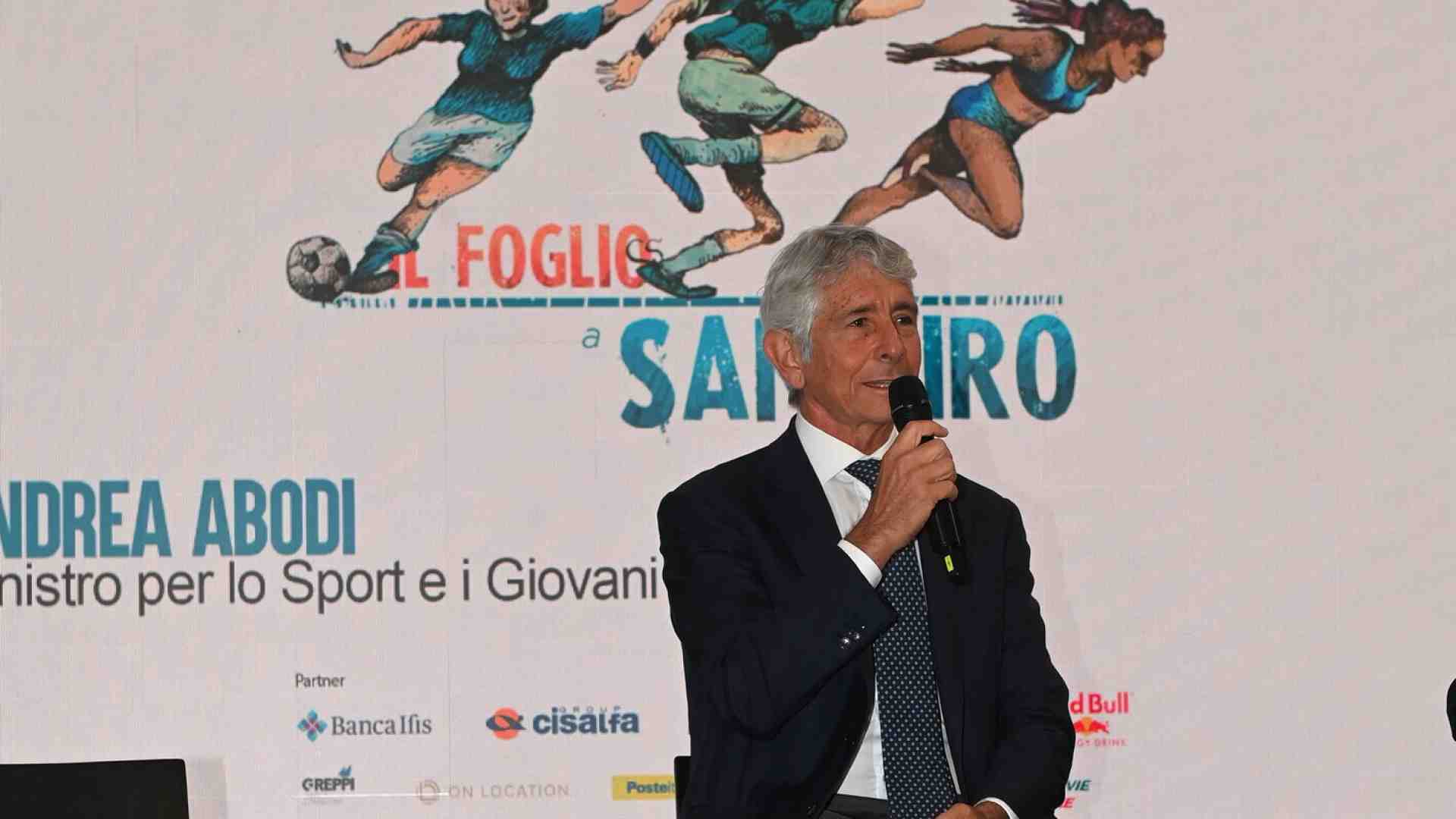 “Sinner un esempio valoriale per l’Italia", dice Abodi al Foglio a San Siro