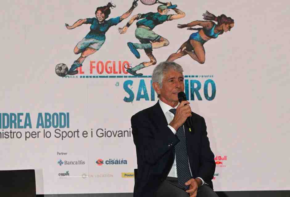 “Sinner un esempio valoriale per l’Italia", dice Abodi al Foglio a San Siro