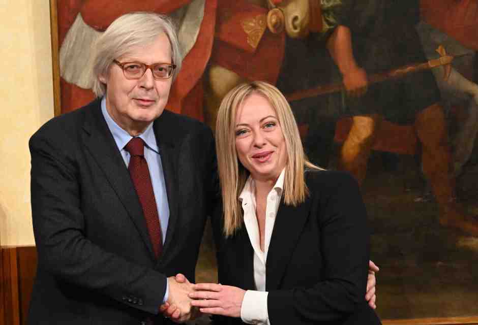 Giorgia Meloni vuole candidare Vittorio Sgarbi alle europee con Fratelli d'Italia