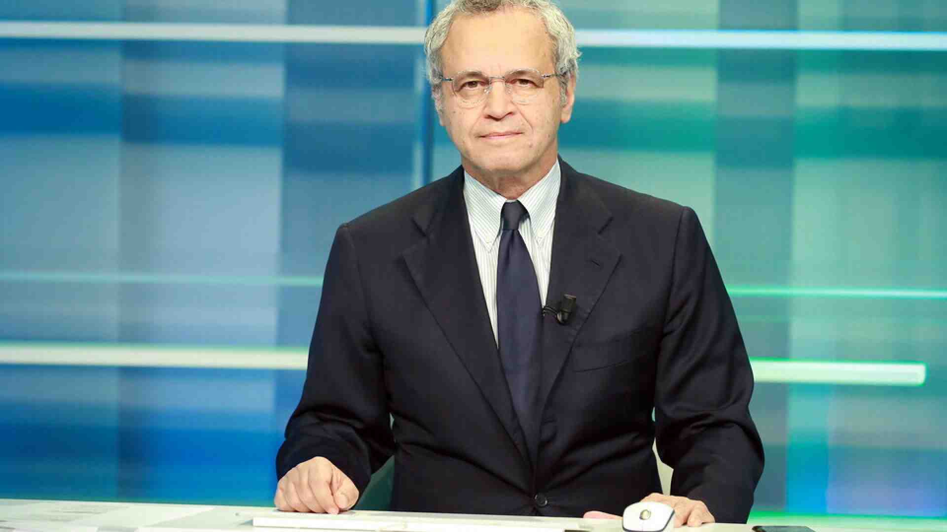 L'ultimatum di Mentana a La7: se l'azienda resta in silenzio su Gruber ne trarrò le conseguenze