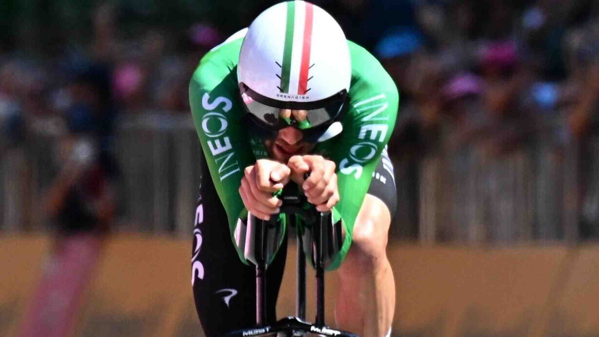 Giro d'Italia, Filippo Ganna questa volta ha sorriso