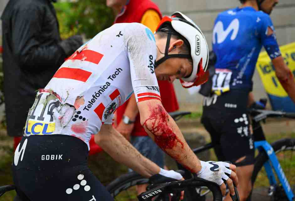 La caduta al Giro del Delfinato e la crudeltà della gravità