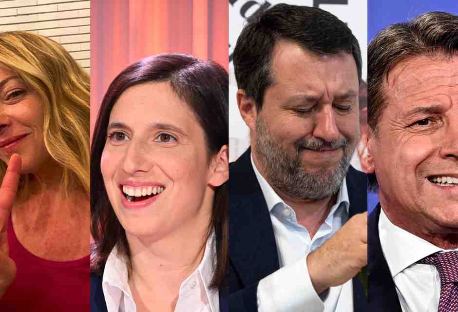 Vincono Meloni e Schlein, male Salvini e Conte: Forza Italia supera la Lega