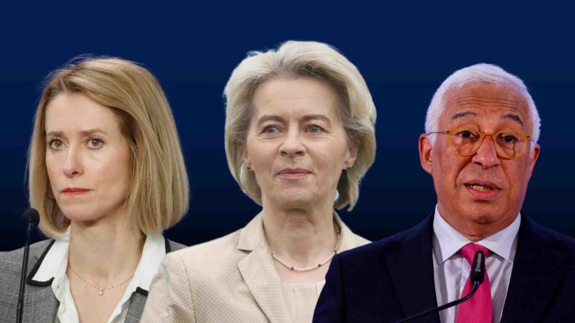 C'è l'accordo sulle nomine Ue: Von der Leyen-Costa-Kallas
