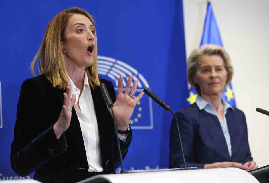 Metsola e von der Leyen, la continuità di una leadership che potrebbe rivelarsi un’illusione