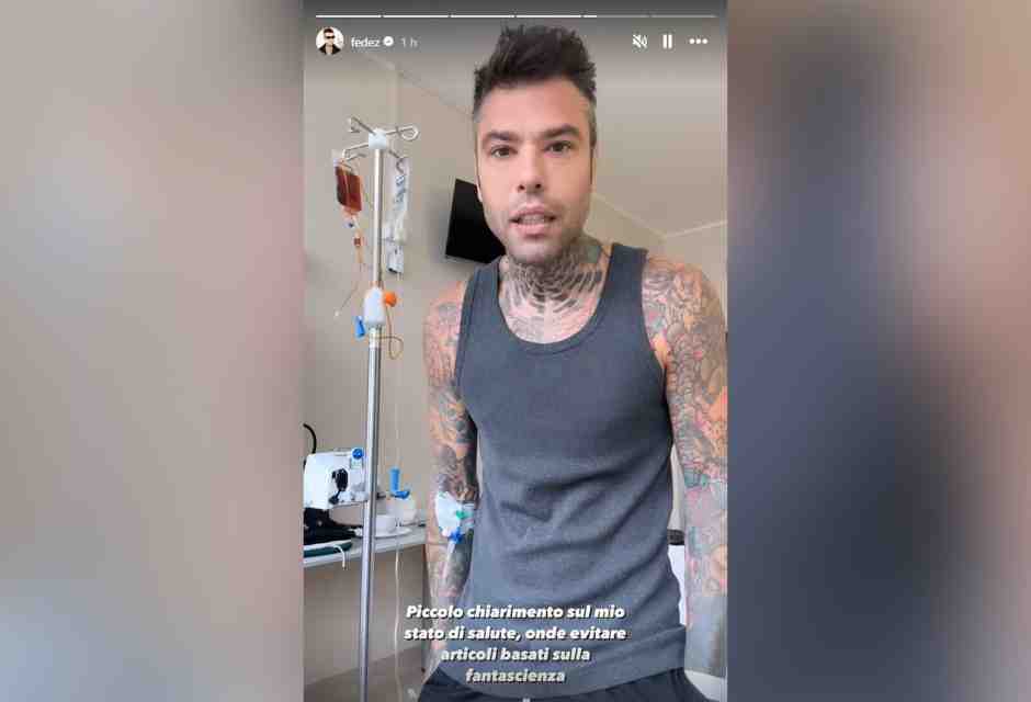Fedez dopo il ricovero: "Alcol e droghe? Ricostruzioni da fantascienza"