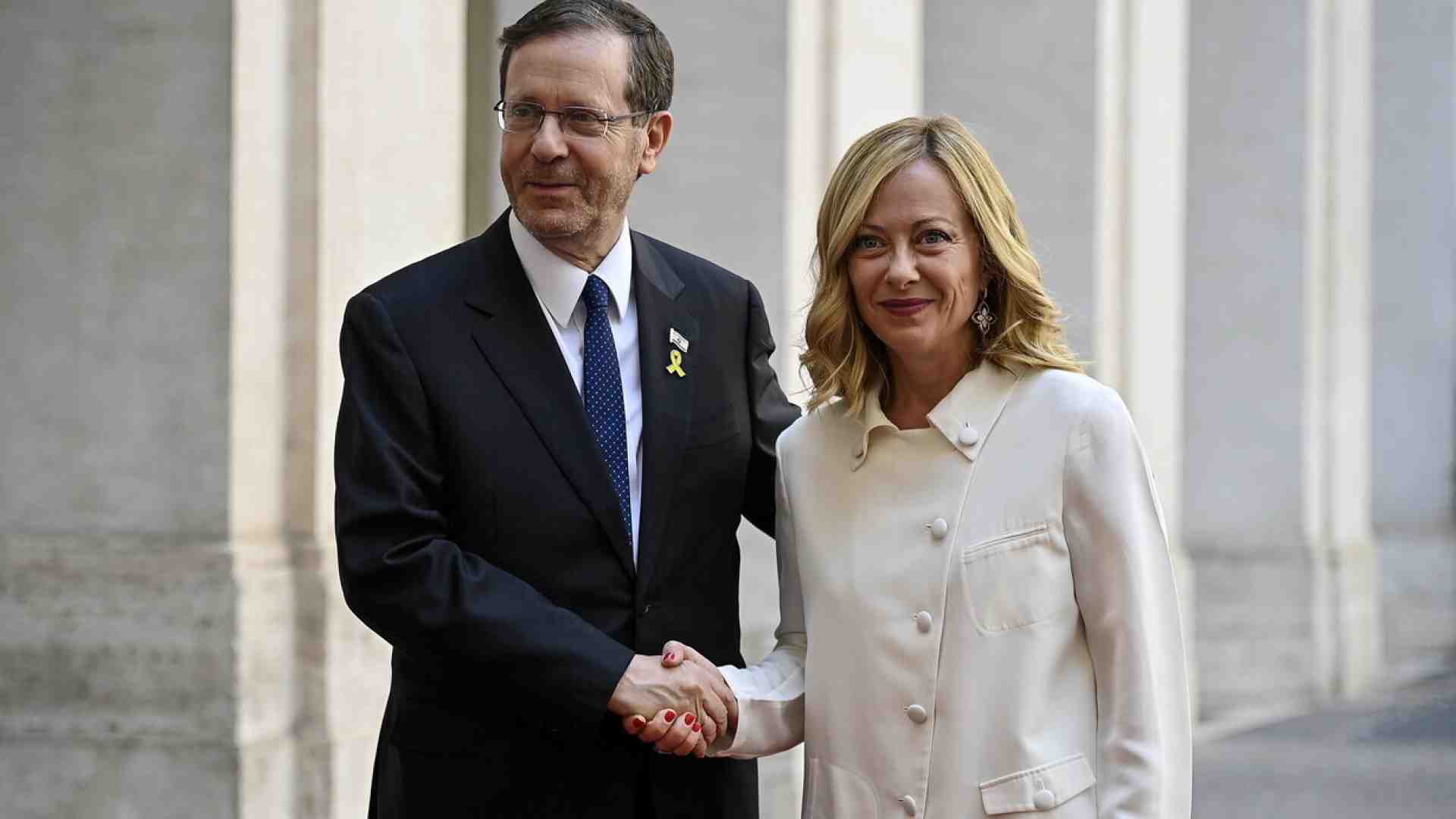 Il presidente di Israele Herzog in visita da Meloni e Mattarella tra proteste pro Pal e una Roma blindata