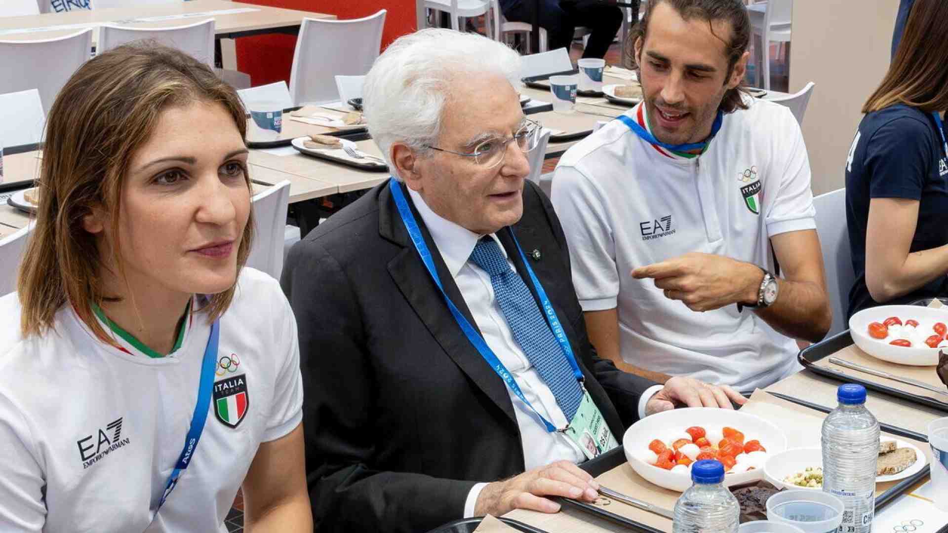 Il presidente olimpico Sergio Mattarella
