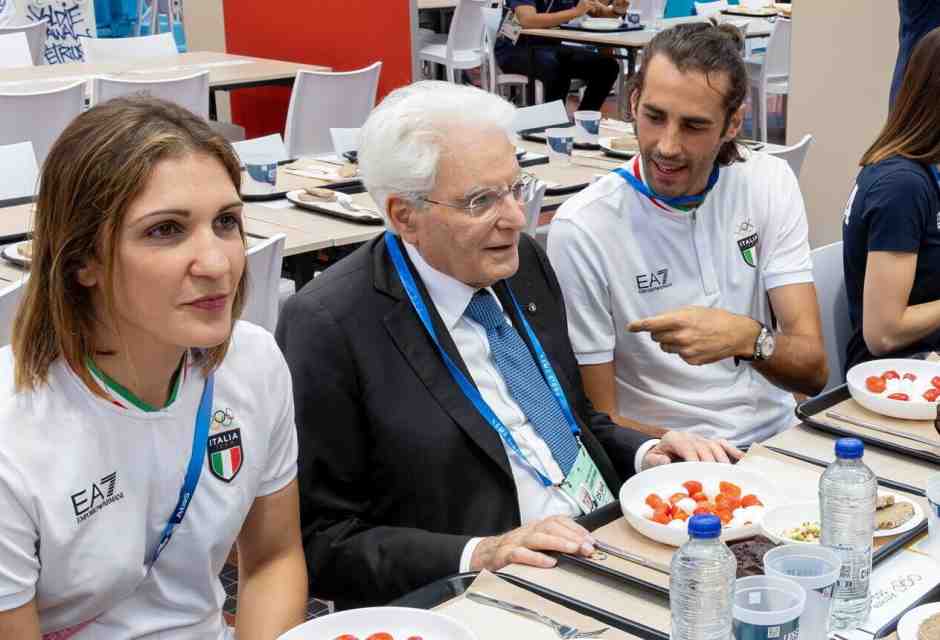 Il presidente olimpico Sergio Mattarella