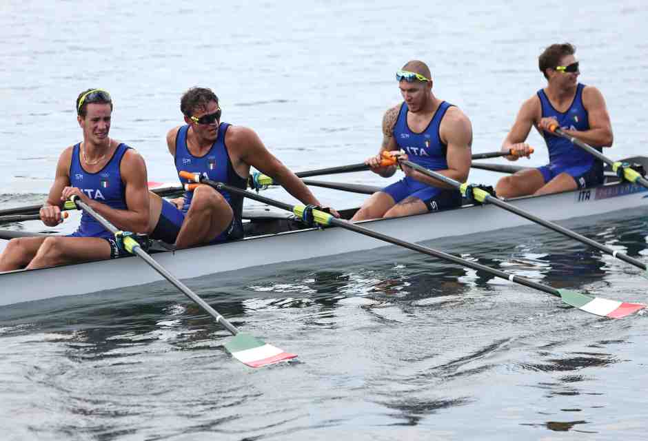 L'Italia del quattro di coppia ha conquistato la medaglia d'argento
