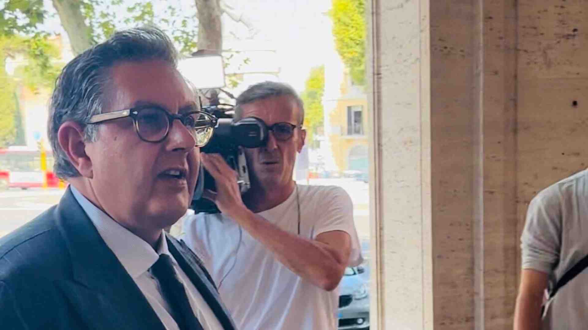 Giovanni Toti è a Roma. L'incontro con Salvini (e Rixi): "Il candidato in Liguria? Sarà deciso in seguito"