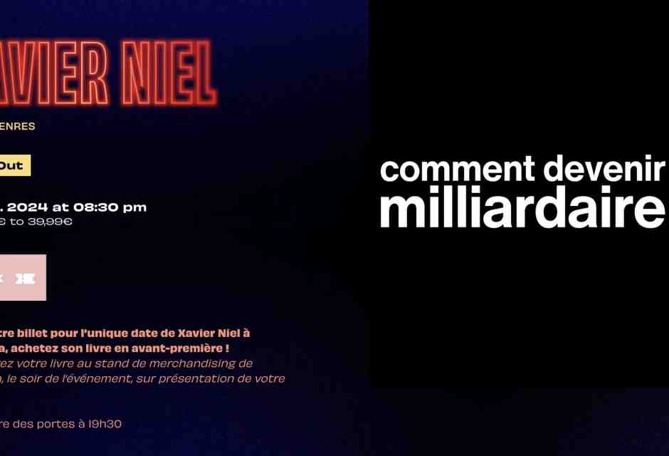 Come si diventa miliardari? Lo spettacolo dell'ex ribelle Niel sul palco dell'Olympia