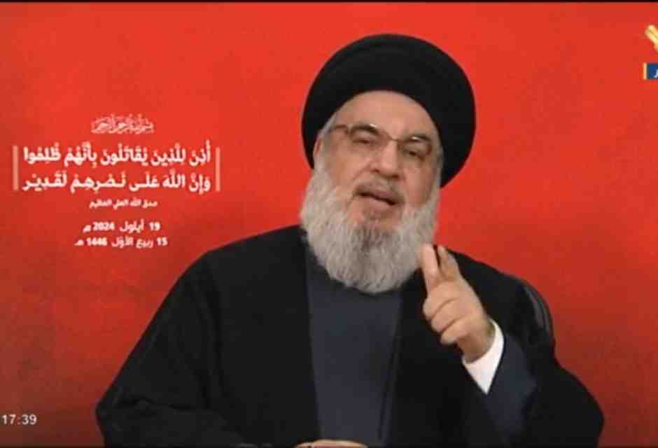 Nasrallah denuncia “l’atto di guerra” di Israele, ma è vulnerabile