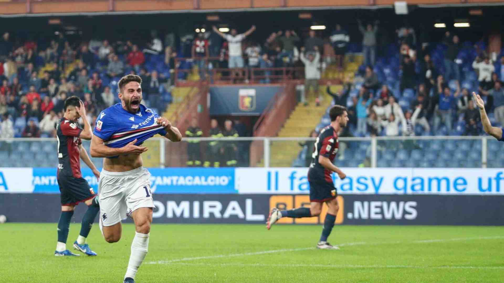 Nel derby di Genova Fabio Borini questa volta ha fatto da sé