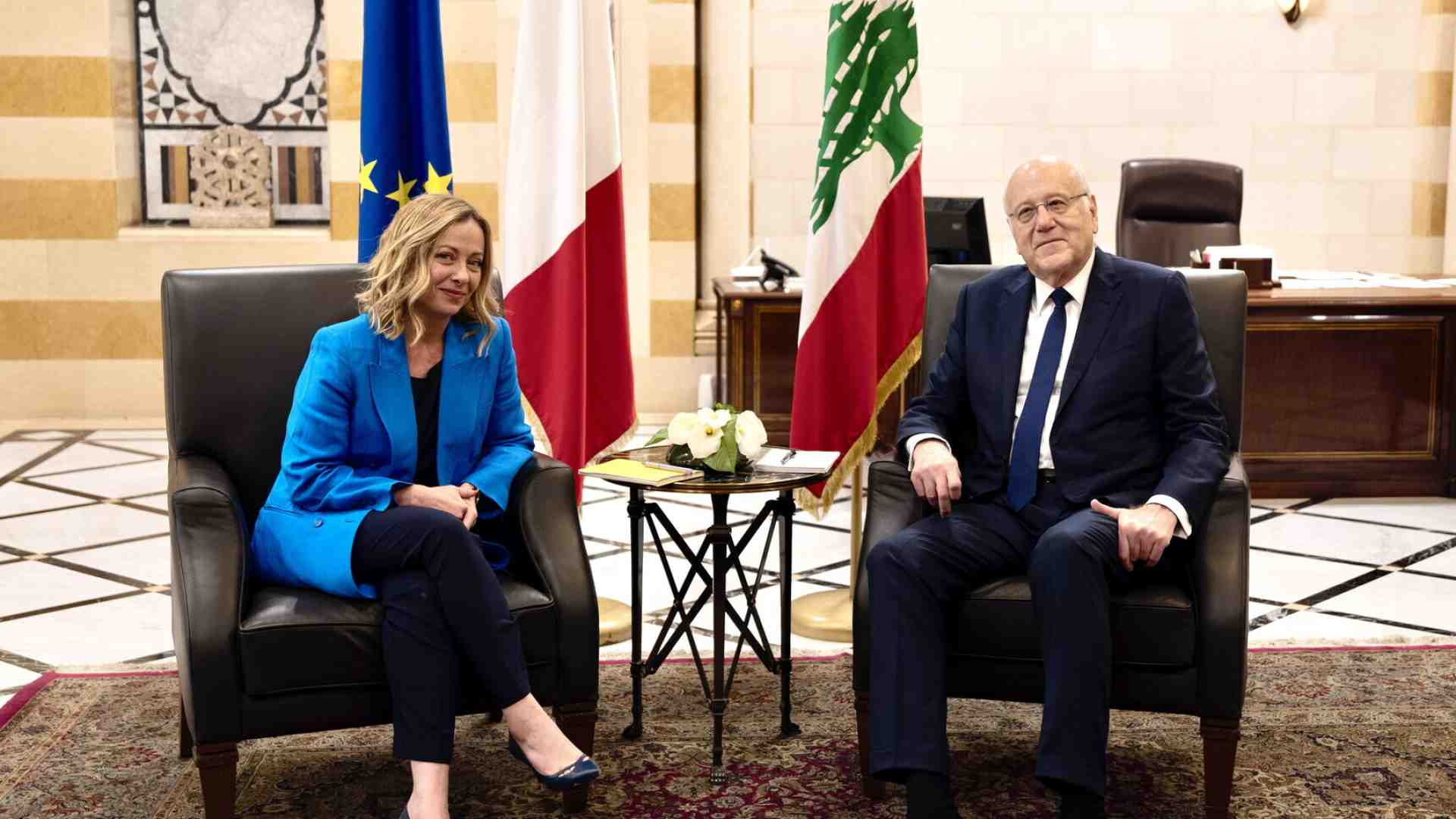 Giorgia Meloni in Libano: “L'Unifil va rafforzata”