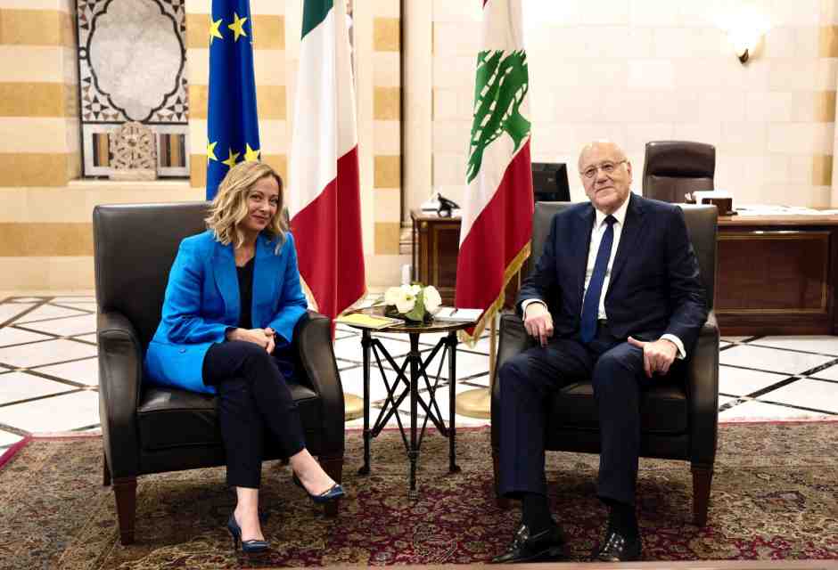 Giorgia Meloni in Libano: “L'Unifil va rafforzata”